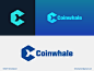 Coinwhale - logo concept logo design ideas blockchain crypto logo logo designer logo concept creative logo negative space logo minimalist logo modern logo letter mark logo c letter logo whale logo logo design logotype typography brand design branding icon