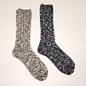 日单打样袜品 日系风格雪花棉线中高筒堆堆袜女 厚基本款-淘宝网