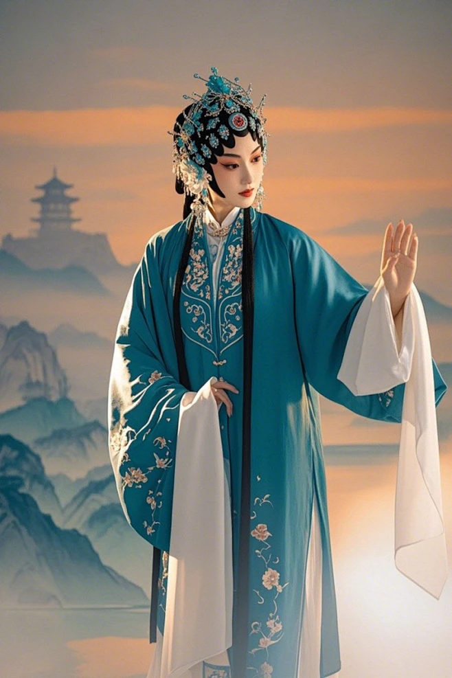 中国风花旦青衣京剧戏曲戏剧女生人物摄影图-花瓣网