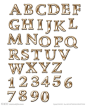 英文字母 金属字 字母 abc 字母素材