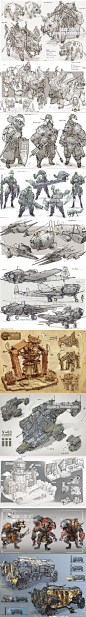 548 游戏CG概念设计 朱峰CG作品 机械场景角色生物设定图集！-淘宝网