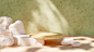 Free photo rendering of minimalist podium in soft colours