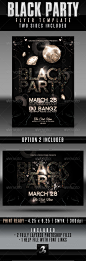 Black Party Flyer Templates - GraphicRiver Item for Sale