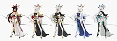 阴阳师手游 白狼 同人图 插画 壁纸 | 【百绘罗衣】白狼-玄金凤羽 | 半次元-第一中文COS绘画小说社区