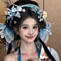 热缩花朵簪蝴蝶流苏发饰头饰新中式汉服发簪发钗u型步摇簪子古风-淘宝网