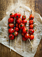 Grilled Tomato Skewers "Lollipops" Toasts