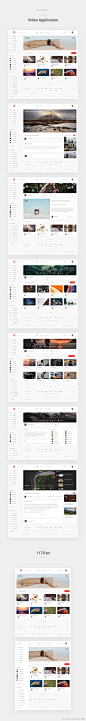 一批网络视频类的WebApp界面设计作品 #网页设计# ​​​​