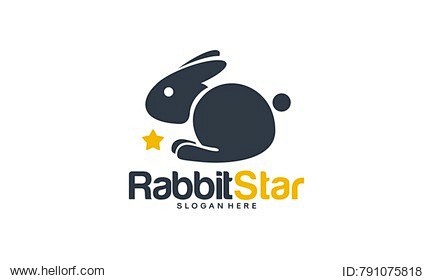 Cute Rabbit Logo des...