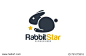 Cute Rabbit Logo designs concept, Rabbit Star logo template