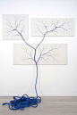 Janaina Landini, Ciclotrama 26, mixed media, '15 [748x1125] : ArtPorn