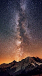 璀璨银河浩瀚星空手机壁纸 640x1136@北坤人素材