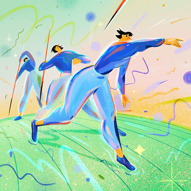 2D athletic Characte...