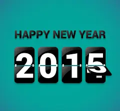 2015翻页数字背景矢量素材，素材格式：AI，素材关键词：2015年,翻页,新年快乐