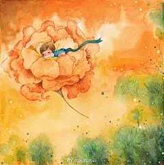 手绘一组水彩插画~愿我们活得像孩子一样:简单，快乐，真诚，对这个世界持有一颗好奇心，始终都有梦想~ （作者：@丛威水彩 ） ​​​​