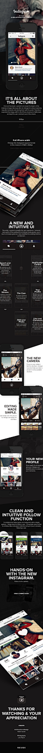 Instagram Revise - A new interaction concept on Behance