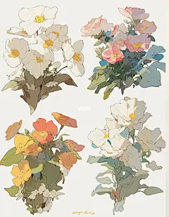 手帐素材-花花系列