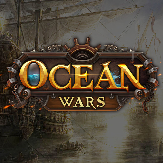 一款关于海洋战争游戏的logo