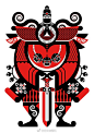 【两种类比风格的大将军角色插画设计】威武~夸张~有趣.... ​​​​
