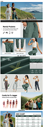 Amazon.com:Willit女式Studio Jogger Cargo训练徒步运动裤轻量级运动舞蹈锥形裤快干浅棕色M码：服装、鞋和珠宝