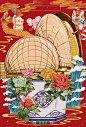 珠海金湾地产x珠海C位建筑 国潮台历项目-古田路9号-品牌创意/版权保护平台