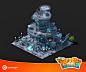 Hotel Leprechaun's Hat, Oleg Chmil : Hotel Leprechaun's Hat for mobile city builder "Paradise Island 2".