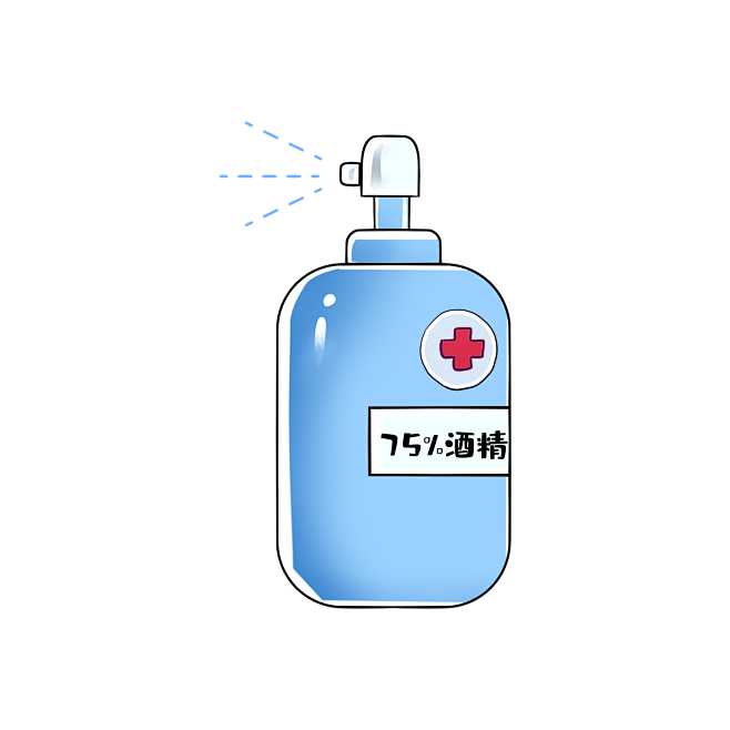 酒精手绘酒精消毒