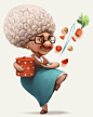 Grannies and pets : Some personal and commercial character design.