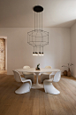 Carcass pendants are very popular dining room lights