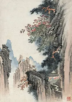 明代画家-顾善有《摹古山水册》_何晓昱的文化艺术博客_新浪博客