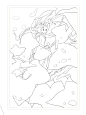 宫崎骏动画分镜线稿