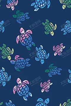 乌龟 【酷图网】手绘,乌龟,海洋,海洋生物,海鲜,水彩