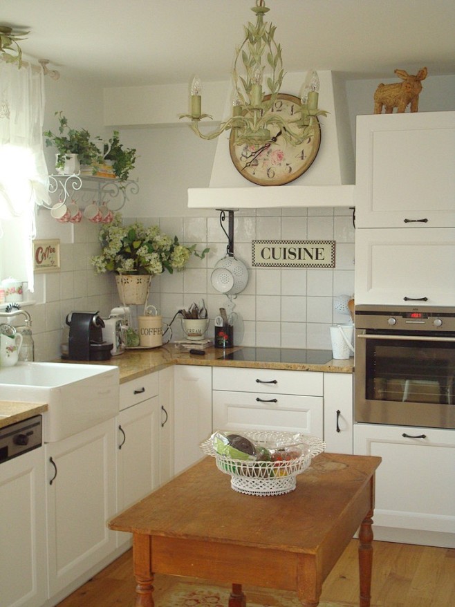 欧式风格开放式小厨房装修效果图欣赏