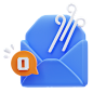 Mailbox Cobweb 3D Icon