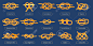 Sailing rope knot. Square reef, tomfool and overhand knots. Nautical rope hitches and loops vector set - 190337832