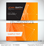 Orange Modern Abstract Business - Card Set | EPS10 Vector Design 正版图片在线交易平台 - 海洛创意（HelloRF） - 站酷旗下品牌 - Shutterstock中国独家合作伙伴