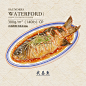 武昌鱼手绘武昌鱼手绘美食手绘城市特色美食