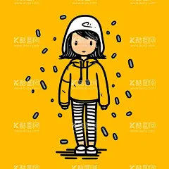白色帽子动漫人物  - 源文件下载【酷图网】绘画人物,简笔人物,人物形象设计,日常生活插画,工作插画,工作场景,生活场景,线条绘画,青年形象,人物图库,生活人物,人物漫画,漫画人物,卡通人物,手绘人物,女孩,手绘女孩,卡通女孩,女孩插画,女人插画,线条简笔,白色帽子,黄色服装,线条人物