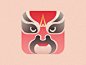 Chinese traditional opera face