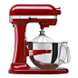 美国原装KitchenAid 多功能自动家用 厨师机 搅拌机 料理机 研磨机 和面机 pro600 6QT红色【图片 价格 品牌 报价】-京东