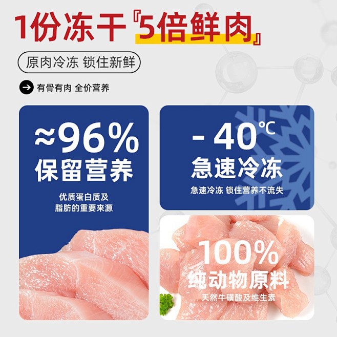 关谷庄宠物冻干猫零食批发鸡肉粒鸡胸肉鹌鹑...