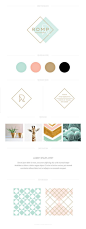Brand design by Aviary Creative // Romp Photography Distinctive brand design for small business: 