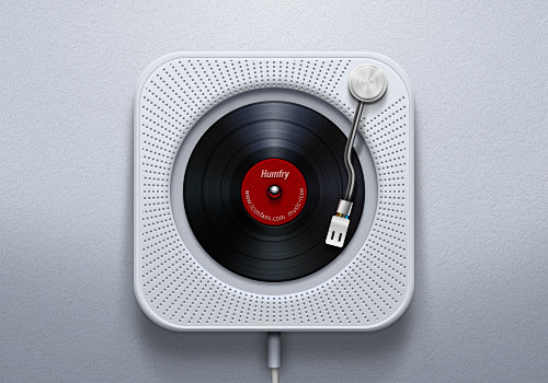 muji挂壁cd机唱片机的结合