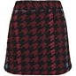 TopShop Petite High-Waisted Check a-Line Skirt