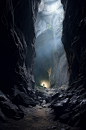 AI数字艺术简约岩洞洞穴风光摄影图片-众图网