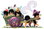 Dog Cart Pwint by Pocketowl