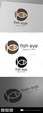 Fish Eye Circle Logo - Symbols Logo Templates