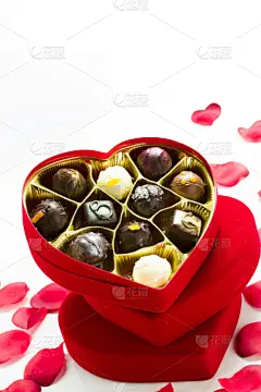 雪花巧克力,甜心,垂直画幅,小的,无人,甜点心,甜食,红色,心型,糖果