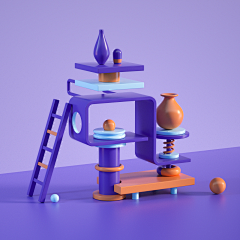 哪里来像样的名字采集到练习-C4D