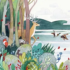 森林奇幻插画设计，Anna Speshilova ​​​​