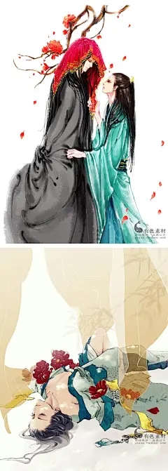 古风 古装美男动漫彩图600张sai手绘人物插画 漫画绘画临摹素材图-淘宝网